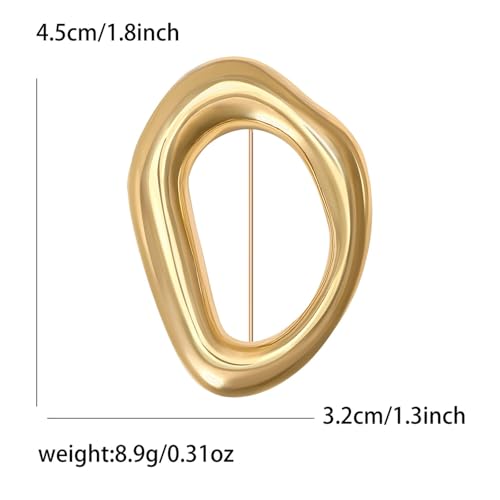 Brooches and Pins for Women Men Irregular Organic Geometric Brooch Set Minimalist Metal Brooch Pins for Suits Dresses Scarves Shawls Fashion Jewelry Gifts