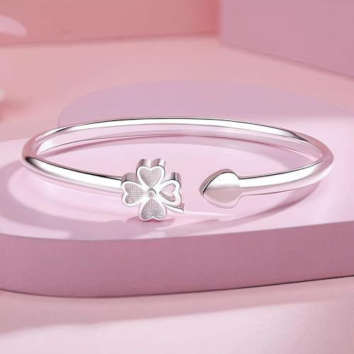 925 Sterling Silver Bracelet Plated Cuff Bangle Bracelet Fashionable Multi-layer Cross Wire Bangle Bracelet Open Adjustable Wide Cuff Bracelet for Teen Girls Fashion Jewelry - color: 12