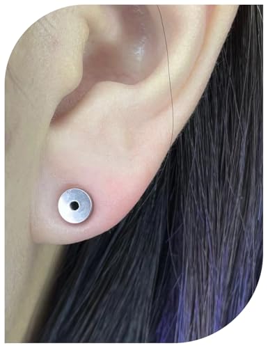 Astm F136 Titanium Ear Gauges Screw Fit Flesh Tunnels Plugs Gauges Earring Expander Stretcher Ear Tunnels For Ears 10G 8G 6G 4G 2G 0G 00G Plug Earrings Body Piercing Jewelry For Women Men - color: 6G Tunnels