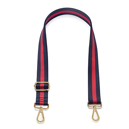 Kolti Purse Strap Replacement Crossbody Handbag Stripe Wide Adjustable - color: Gold Buckle-15