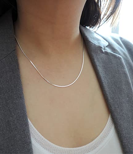 DEARMAY 14K Gold Plated Herringbone Necklaces for Women, Dainty Gold Snake Choker Chain Non Tarnish Trendy Simple Thin & Chunky Options Neckalce 1.5/3/5/6/8mm Chain Jewelry for Gifts - color: SL-1.5MM 18"-Herringbone Necklace