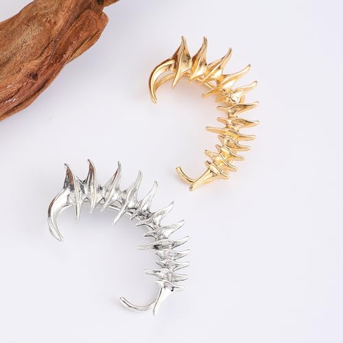 Ear Cuffs for Women Hook without Pierced Ear Bone Clip Climber Earrings Butterfly Shaped Ear Clip Wrap Around Earring No Piercing Cuff Earrings - color: B