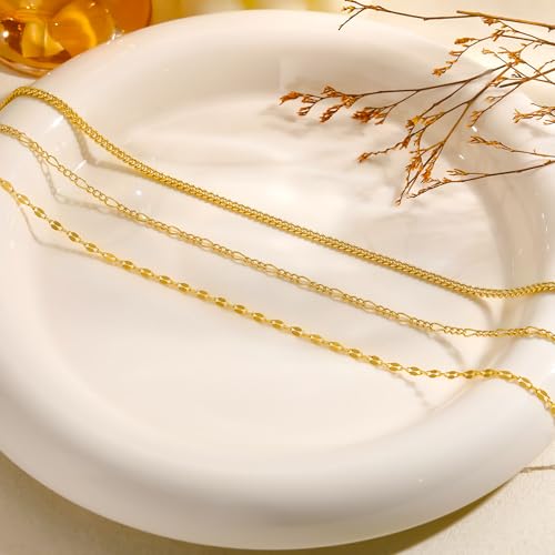 Foxgirl Gold Waist Chains for Women, 14K Gold Plated Layered Belly Chain Adjustable Waterproof Sexy Bikini Satellite Beads Chain Summer Non Tarnish Body Chain Jewelry Gifts for Women | Adjustable Chain Set for Bikini, Beach, Festival, and Summer Styling -