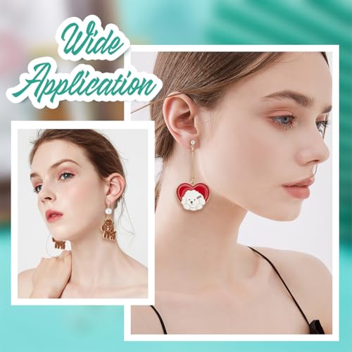Beebeecraft 1 Box 100Pcs Ball Stud Earring Findings Stainless Steel Rose Gold Stud Post Earrings Components with Loop and 100Pcs Plastic Ear Nuts for Women Jewelry Making - color: Rose Gold, size: 4mm Ball
