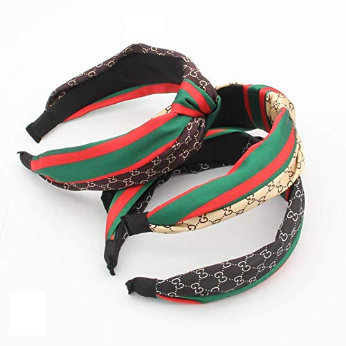 Fashion 3 packs Classic styling headband elasticity contract no deformation - style: ggreen