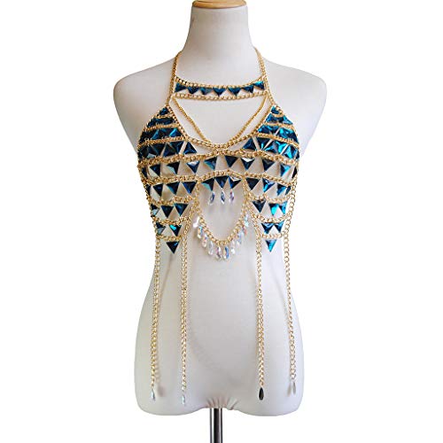 Women's Sexy Suit Body Chain - color: C-Gold Colour