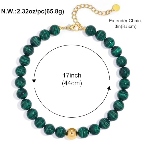 Chunky Beaded Necklace for Women, Colorful Trendy Statement Summer Jewelry Gift - color: necklace-11