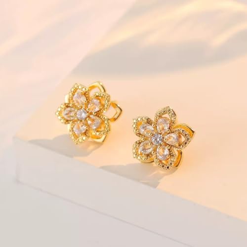 Sunflower Fidget Ring for Women Gold Anxiety Crystal Rings Cubic Zirconia Sunflower Open Adjustable Fidget Ring Spinner Sun Ring for Men Trendy Jewelry - color: White