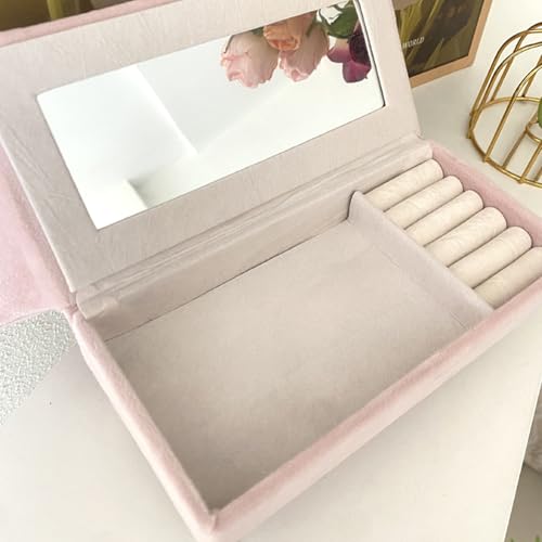 Openable Sofa Jewelry Box, Earrings Necklace Storage,Chaise Longue | Miniature Sofa Velvet Chair Design,Gift for Girls and Women - color: Chaise Longue