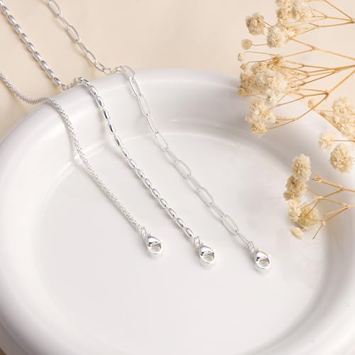 Robaice Ankle Bracelets for Women, 14K Gold Plated/Silver Layered Anklets | Waterproof Adjustable Anklet for Women, Summer Beach Anklet, Glitter Jewelry for Women Gifts - color: Silver-3