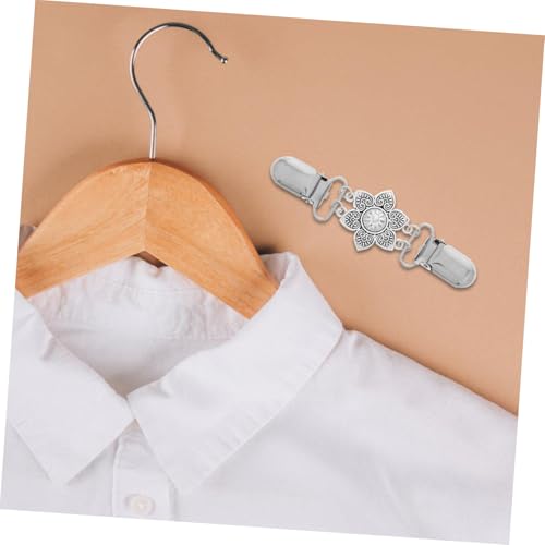 COLLBATH 2pcs Elegant Retro Cardigan Sweater Shawl Clips Women's Scarf Buckle Secure Collar Chain Clips