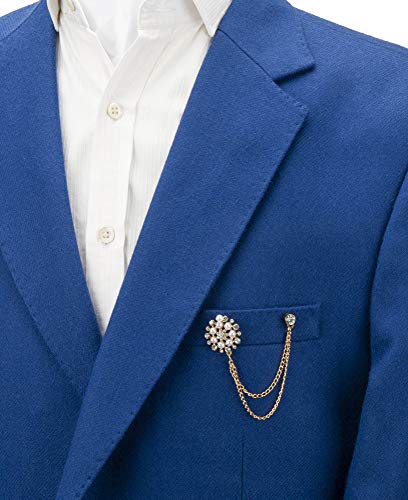 Knighthood Pearl Star Swarovski Sunshine Lapel Pin Badge Coat Suit Wedding Gift Party Shirt Collar Accessories Brooch for Men