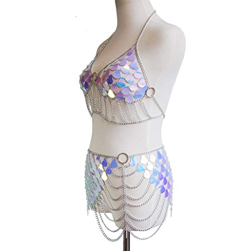 Women's Sexy Suit Body Chain - color: G-Silvery Colour