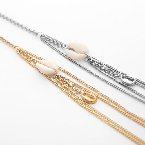 Snake Thigh Chain for Women, Medusa Serpent Garter Leg Jewelry, Gothic Leg Accessories for Halloween Costume, Festival Fashion - style: N Gold Shell Thigh Chain