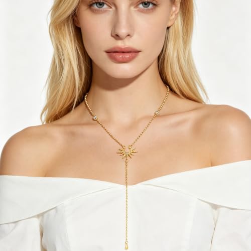 NEWITIN 6 Pieces Pendant Layered Necklaces for Women Gold Necklace Set | Hypoallergenic, Gold Plated, Cubic Zirconia, Cuban Link, Snake Chain, Stackable Chains Choker, Layering Necklace, Women Gifts - color: Gold Elegant