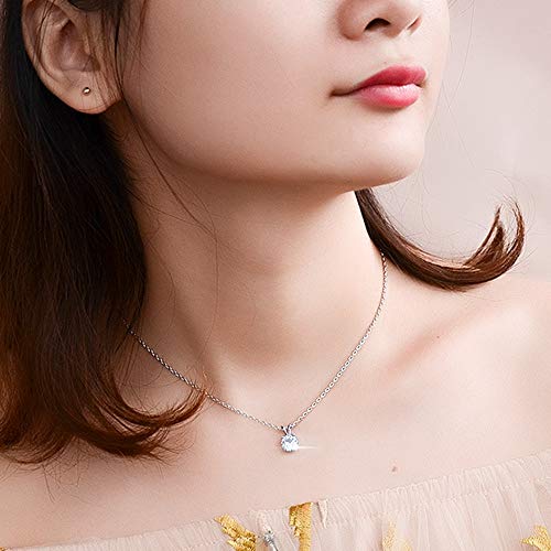 Jude Jewelers Stainless Steel Classical Simple Plain Solitaire Style Collar Charm Necklace - color: Silver