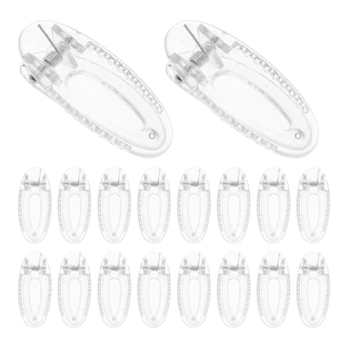 Beaupretty 20Pcs Transparent Mini Alligator Hair Clips for Duckbill Barrettes Firm Hold Snap Hairpins for Kids Girls Boys School Parties Everyday Wear