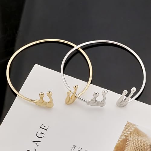 Gold Coil Arm Cuff for Women,Upper Cuff Bracelet Armlet Minimalist Armband Bangle Liquid Lava Chain Open Bangle bracelets for Women - style: Lava Droplet - Gold