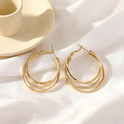 Shiny Gold Butterfly Earrings for Women | 14K Real Gold Plated Butterfly Earrings for Women, Dainty & Trendy Butterfly Stud Earrings for Fashion Jewelry Gifts - color: AZ43