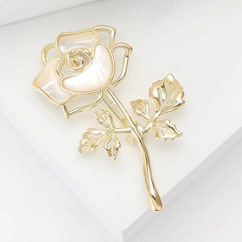 SYWDUDUCLT Fashion Elegant Brooches for Women Brooch, Suitable For Party And Daily Wear On Many Occasions - style: Rose-Gold