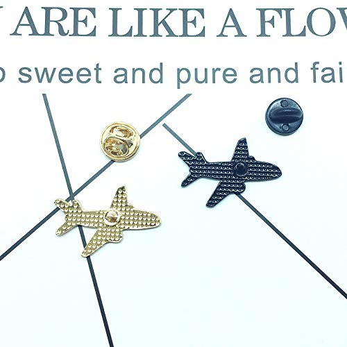 Premium Handmade Enamel Lapel Pin Brooch Badge - color: Get Away Plane, size: 1 Pin