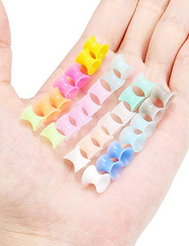 Jenxnjsjo 14g to 7/8in Ear Gauges Plugs Tunnels Taper Earrings Stretching Expander Kit Set for Women Men - color: 041: Glow in The Dark, size: 4g (5mm)
