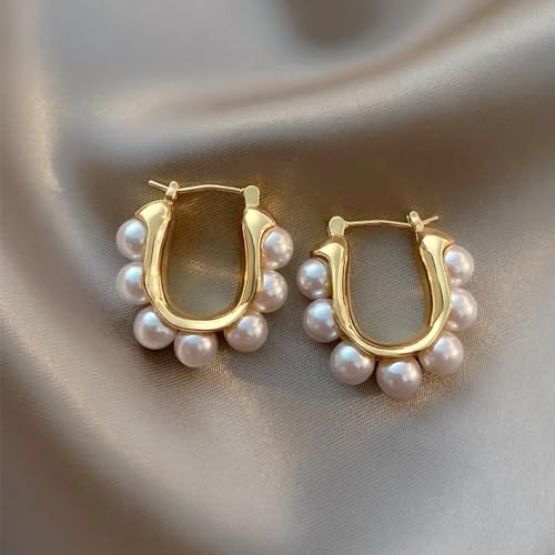 Retro Pearl Stud Drop Earrings Elegant Faux Pearl Stud Earrings For Women Exquisite Wedding Engagement Jewelry Gifts - style: Style 3