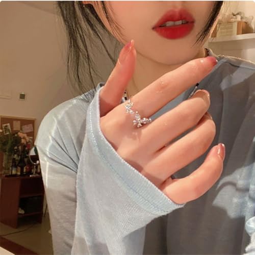 Butterfly Open Ring | Crystal Butterfly Design, Adjustable, Gift for Loved Ones