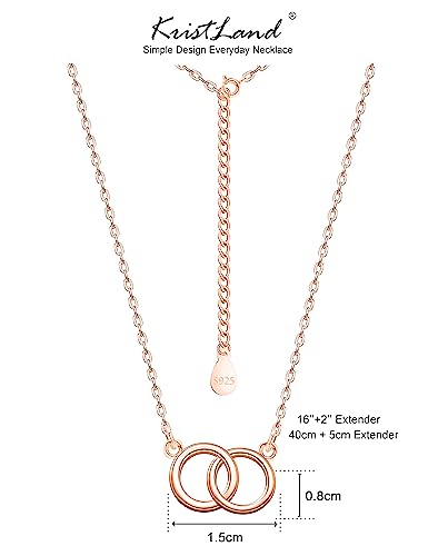 925 Silver Adjustable Necklace Circle Minimalist Enamel Tiny Heart Cactus Triangle Pendant Dainty Choker for Women - color: Inlay Circle