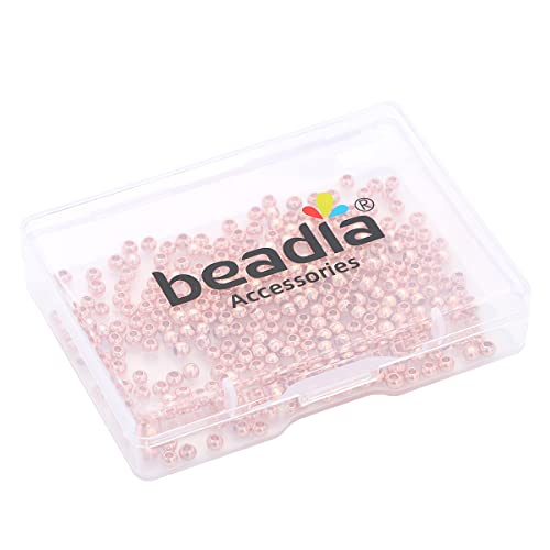 Rose Gold Plated Round Spacer Beads 3mm 300pcs for Jewelry Making Findings Non Tarnish - color: Rose Gold, size: 3mm