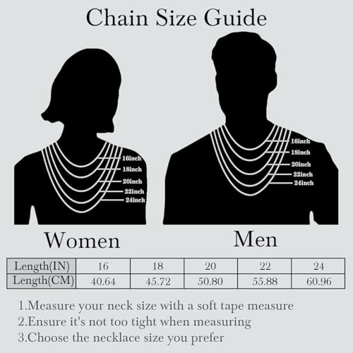 14K Gold Necklaces for Women Men 4.5mm Cuban Gold Chain Necklace | 14K Gold Cuban Link Chain for Men Chunky Gold Necklace for Women Non Tarnish Strong yet Refined Golden Charm Necklace 16-24in - size: 22in