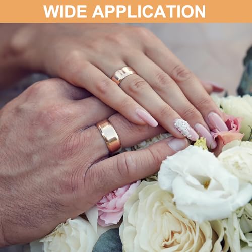 MECCANIXITY Stainless Steel Ring, Plain Ring Blanks Matte Brushed Wedding Bends for Men Women - color: Silver/Black/Gold