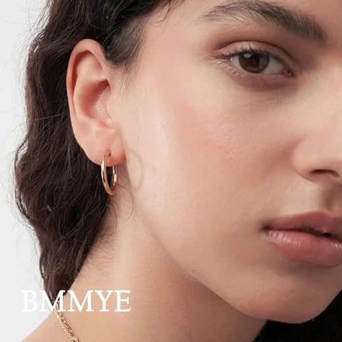 5-10 Pairs Small Gold Silver Hoop Earrings for Women, Stainless Steel Earrings Set Mens Lightweight Thin Hypoallergenic Small Hoops Set - style: 5pcs-Gold 8-16mm