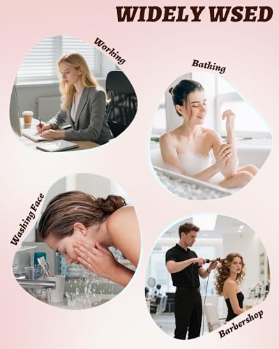 4PCS Large Claw Clips for Thick Hair, Large Acrylic Hair Clips | Modern Marble Geometric Design, Non-Slip Secure Hold for Long Hair, Buns, Updos and Everyday Styling - color: White + Pink + Blue + Cyan