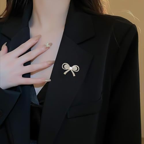 HETICA Animal Brooch for Women, Funny and Cute Flower Brooch Safety Pins Clothing Backpack Hat Decoration Enamel Pins Fashion Women Brooches and Pins Jewelry - style: Bow Tie