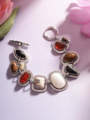 Geometric Metal Stone Bracelets, Trendy Personality Jewelry for Women - style: Bracelet BRAC.002
