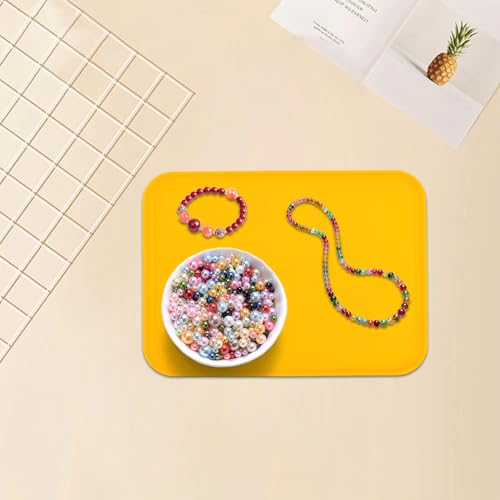 Plastic Art Trays,10 Pack Large Plastic Trays Stackable Activity Tray Crafts Organizer Serving Tray,Painting, Beads,Storage & Serving (12.2 x 8.9 Inches) (Yellow) - color: Yellow
