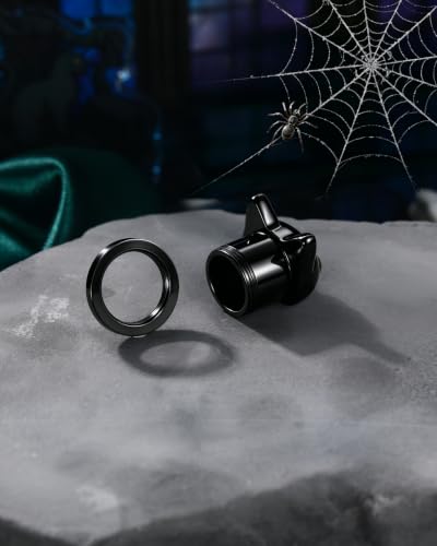 One Piece Halloween Cat Ear Gauges Plug,0G-1/2In Saddle Plug for Ears, 316L Surgical Steel Ear Stretching Piercing Jewelry - size: BK-1/2"(12mm)