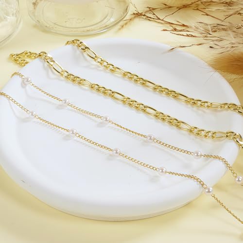 14K Gold Plated Waist Chain for Women, Layered Belly Body Chain | 2Pcs Adjustable Fit, Layered Design, Dainty Chain Styles, Bikini, Dress & Rave Outfits, Beach, Festival & Vacation - color: Gold-Plated 5