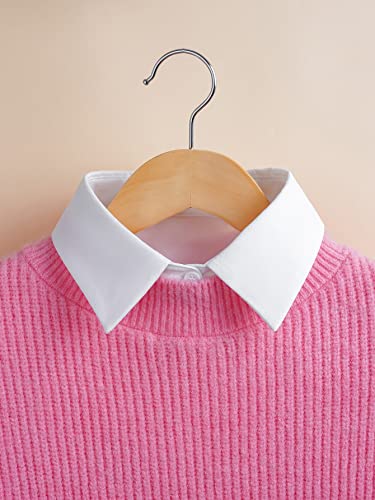 Verdusa Women's Fake Collar Detachable Dickey Collar Half Shirts Blouse - color: White