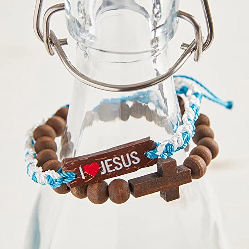 Faithworks Beaded Cross Bracelet