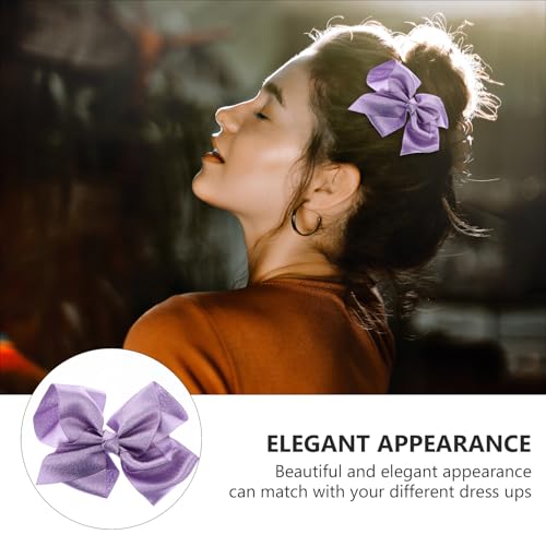 Abaodam 12 Pieces Mixed Color Bowknot Hair Clips for Solid Ribbon Hair Barrettes Set for Daily Wear and Party Styling Random Color