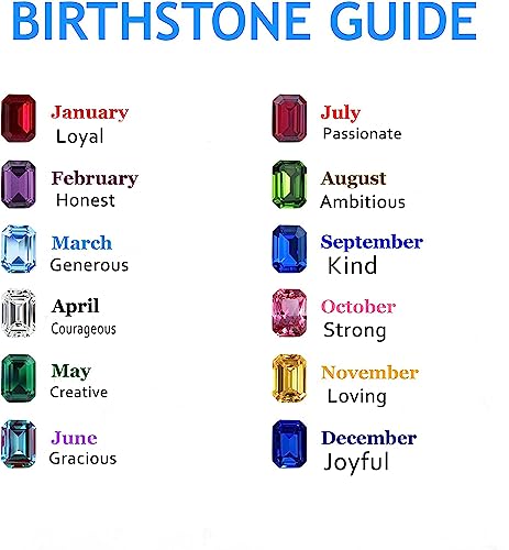 January-December 12 Months Colors Birthstone Crystal Happy Birthday Heart Charms For Charm Bracelets Necklace - color: May
