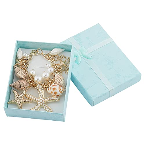 PH PandaHall Sea Shell Starfish Bracelets Boho Beach Bracelet Golden Shell Beads Anklet Pearl Charm Bracelet for Women Adjustable Hawaiian Jamaican Anklet Bracelets Jewelry Mermaid Costume Jewelry - color: shell bracelet