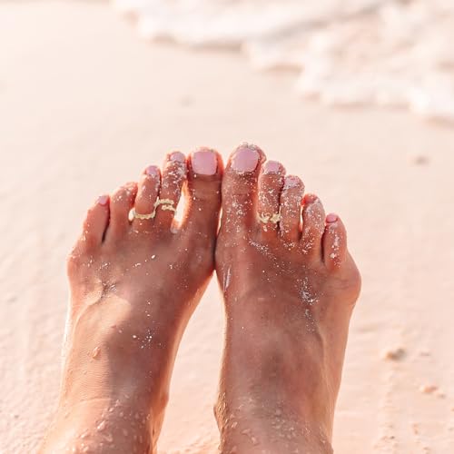 Mikovivi 3 Pcs Flower Toe Rings for Women, Gold-Tone Open Adjustable Band Toe Rings Set Bohemian Summer Beach Foot Jewelry Accessories
