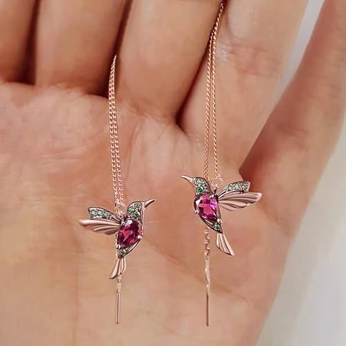 Little Bird Tassel Earrings for Women Animal Drop Earrings Trendy Jewelry - color: E535