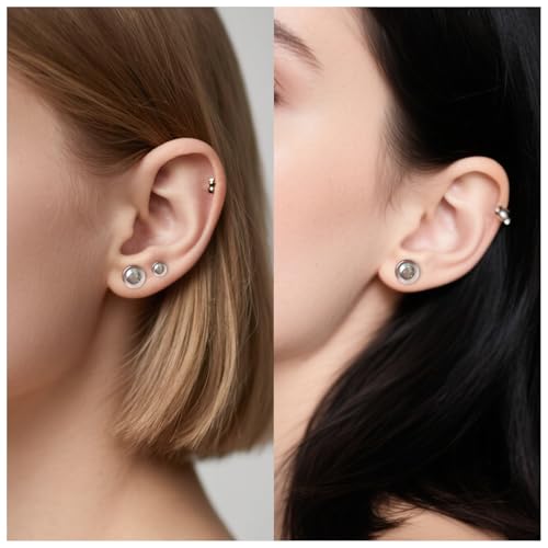 8G-12mm Acrylic Single Flare Gauges for Ears with Silicone O-Ring Opalite/Black/White/Clear Gauges Plugs and Tunnels Stretcher Expander Stretching Kit for Women Men - color: Clear 8G-12mm