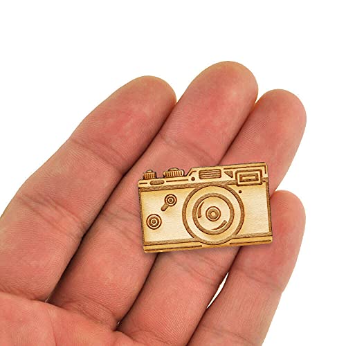 PinMart's Trendy Wood Pins - style: Classic Camera