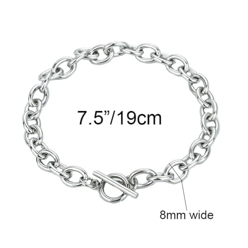 925 Sterling Silver Plated Bracelets for Women Love Heart Charm Chain Bracelet Bangle Fashion Jewelry Gifts - style: gold