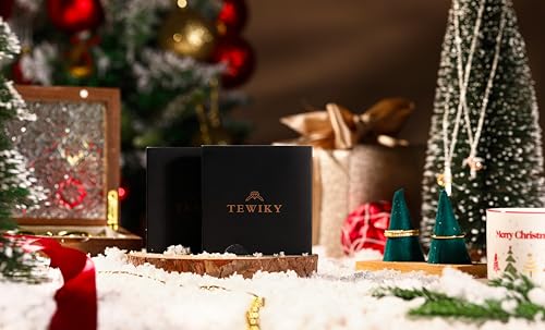 Tewiky Cross Necklace for Women 14k Gold Plated Cross Pendant Necklaces | Cute Necklaces for Women,Jewelry ,Graduation Gift for Her - color: Burgundy